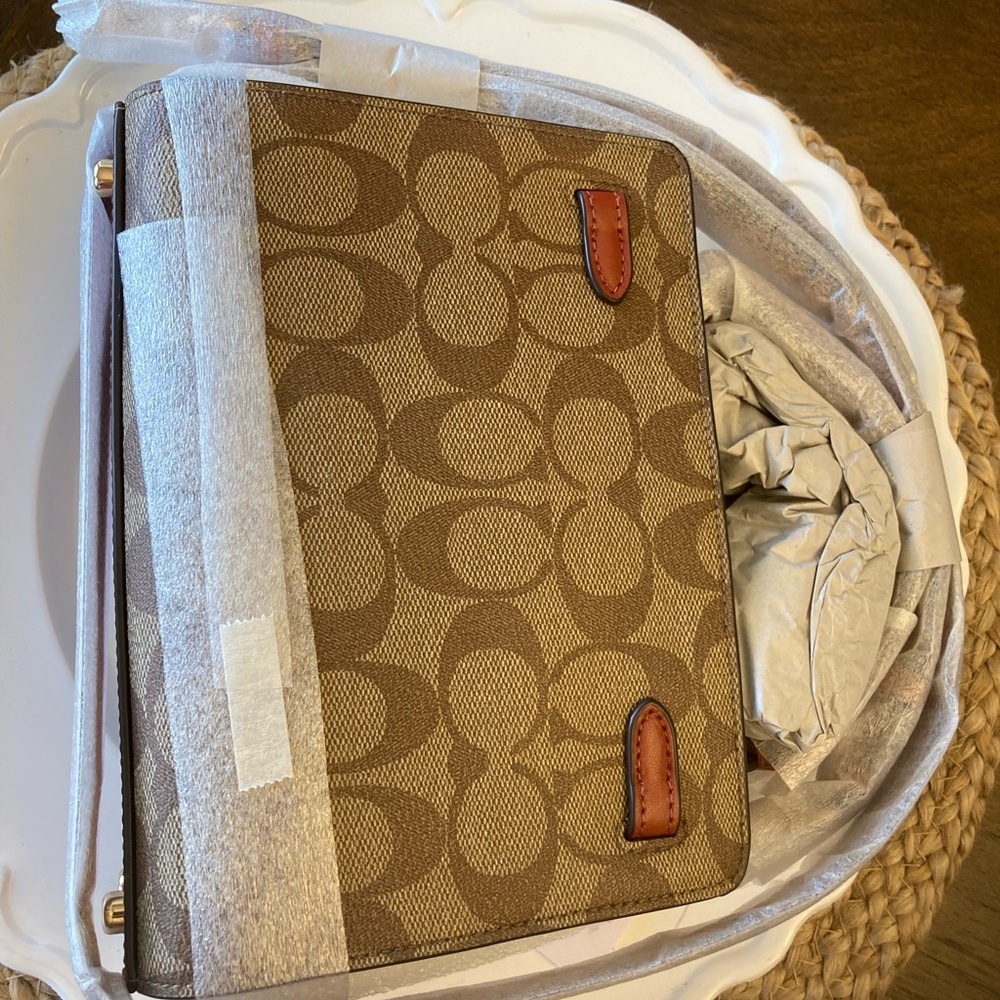 Coach Mini Lane Top Handle In Colorblock Signature Canvas - Picture 4 of 4